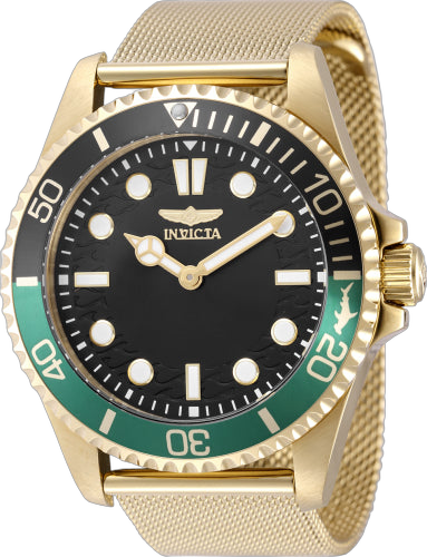 Invicta Stainless steel case watch in gold