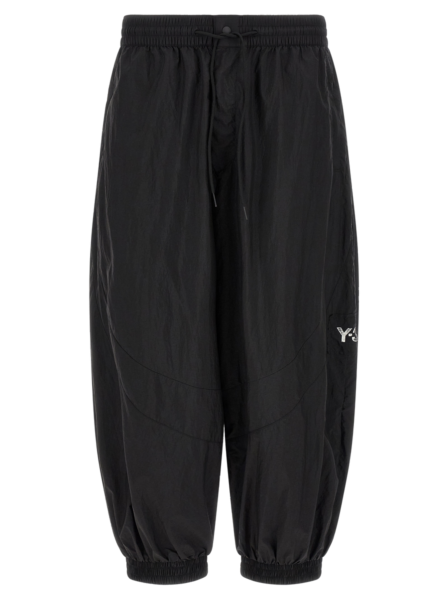 Y-3 100% Polyamide joggers in black
