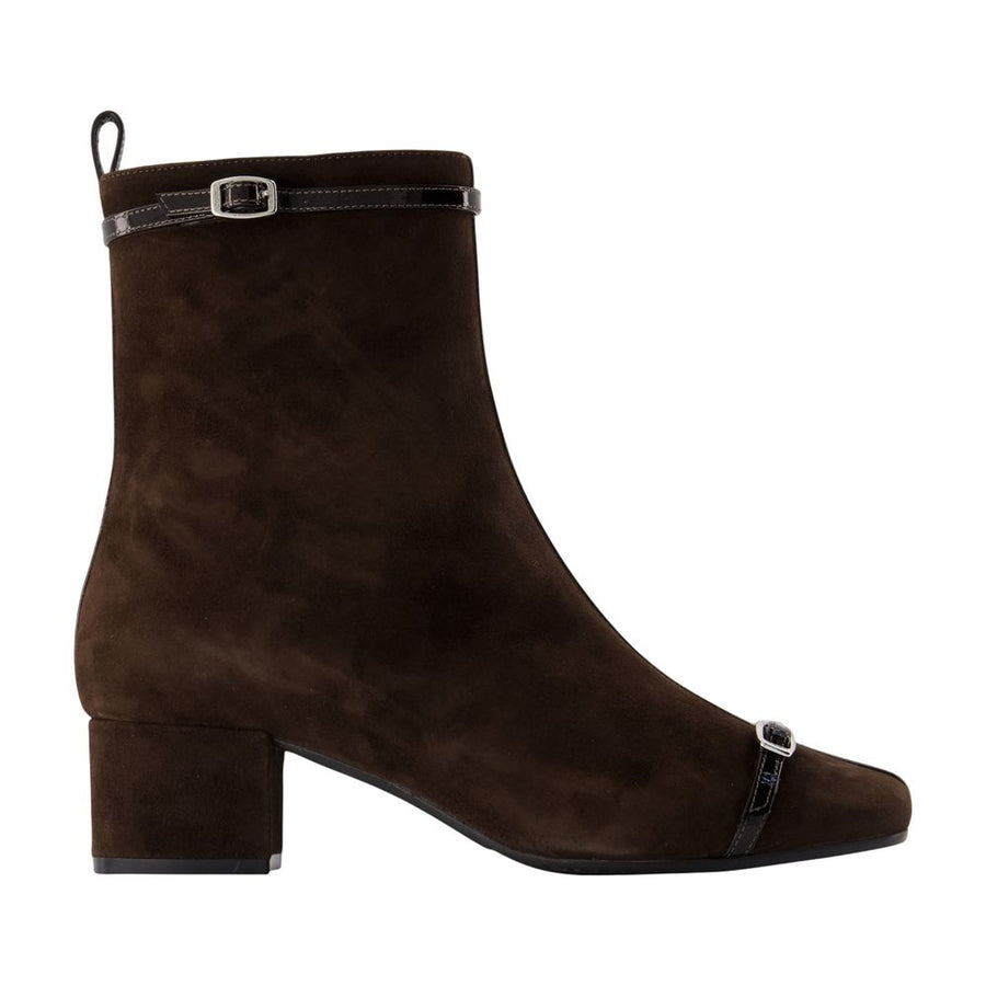 Start Ankle Boots - Carel Leather Brown Shoes / Ankle-boots