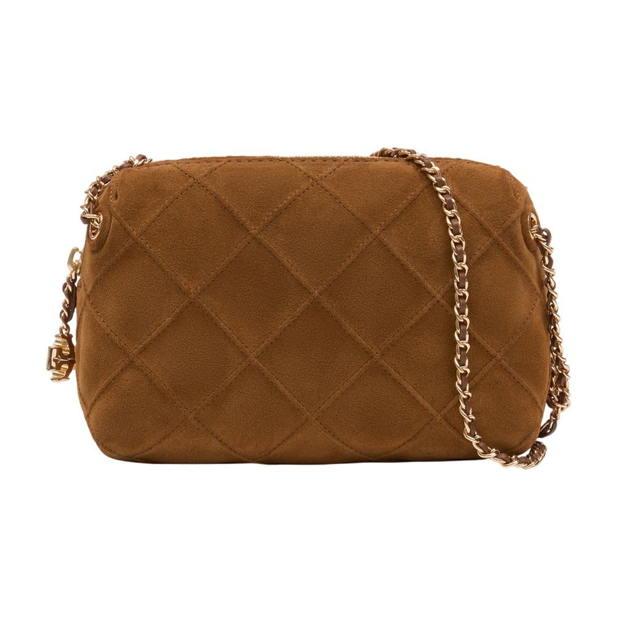 Tory Burch Lambskin crossbody bag in brown
