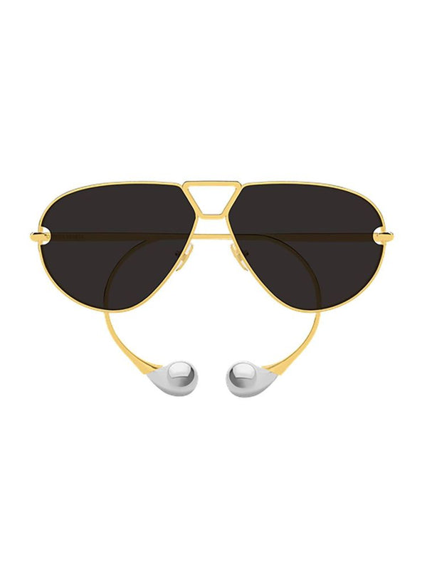 Bottega Veneta BV1437S Metal sunglasses in gold