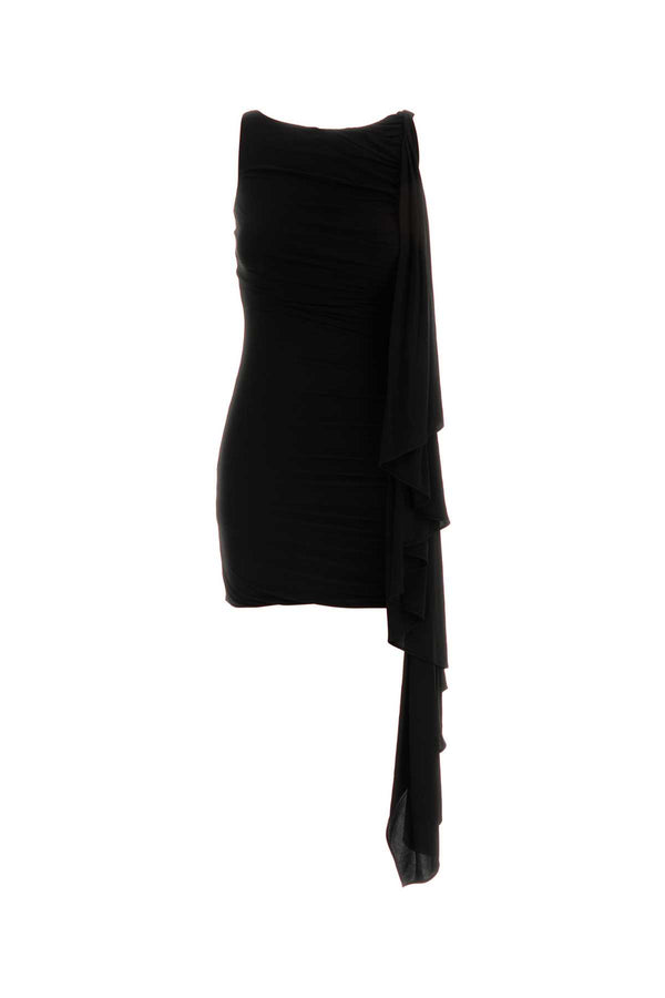 Black Jersey Mini Dress Abiti