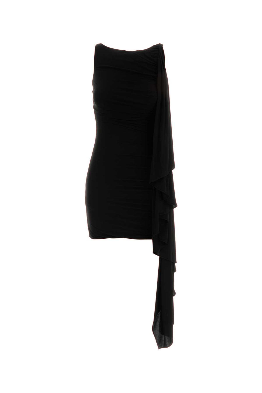 Black Jersey Mini Dress Abiti
