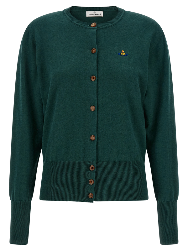 Vivienne Westwood 85% cotton cardigan in green