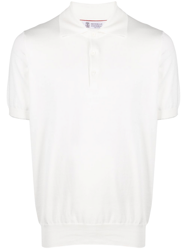 Brunello Cucinelli Cotton 100% polo in white