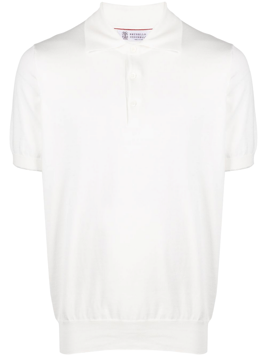 Brunello Cucinelli Cotton 100% polo in white