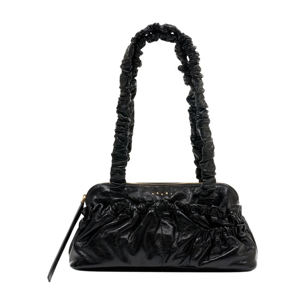Marni calfskin shoulder bag in black