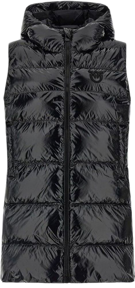 Pinko 100% Polyamide vest in black