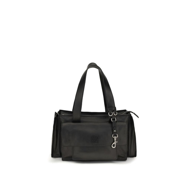 Miu Miu 100% Calf Leather Bos Taurus shoulder bag in black