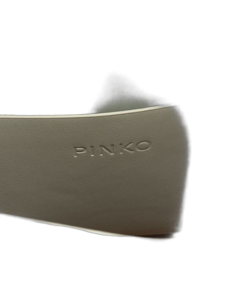 Pinko 45% Polyethylene shoulder bag in white