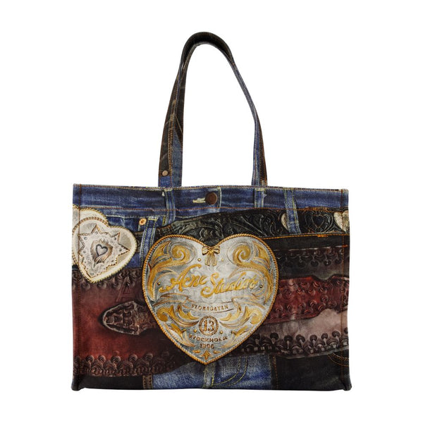 Acne Studios cotton tote bag in multicolor