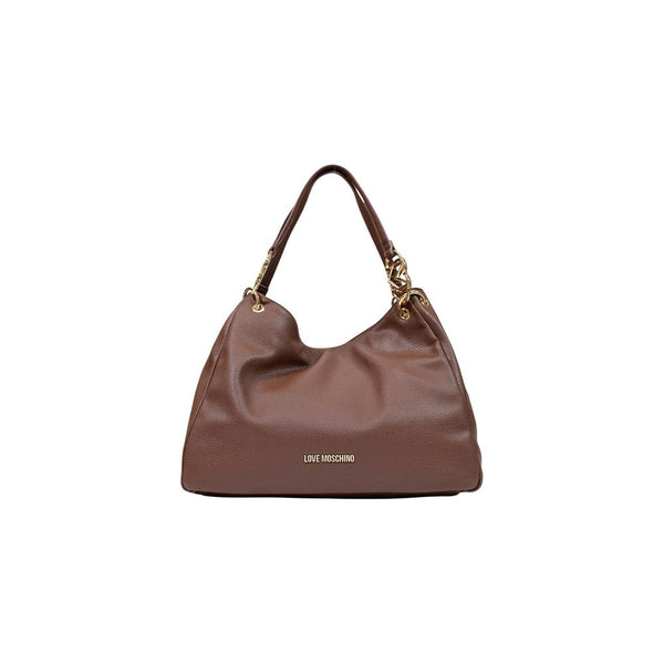 Love Moschino Polyurethane shoulder bag in brown