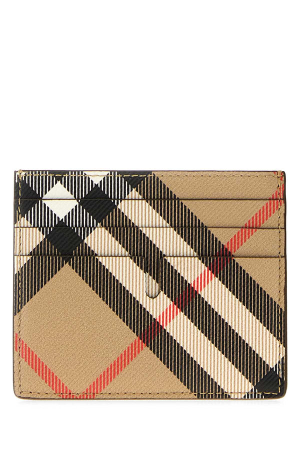 Burberry Tall Exterior: 55% Polyurethane 25% Polyester 20% Cotton card case in beige