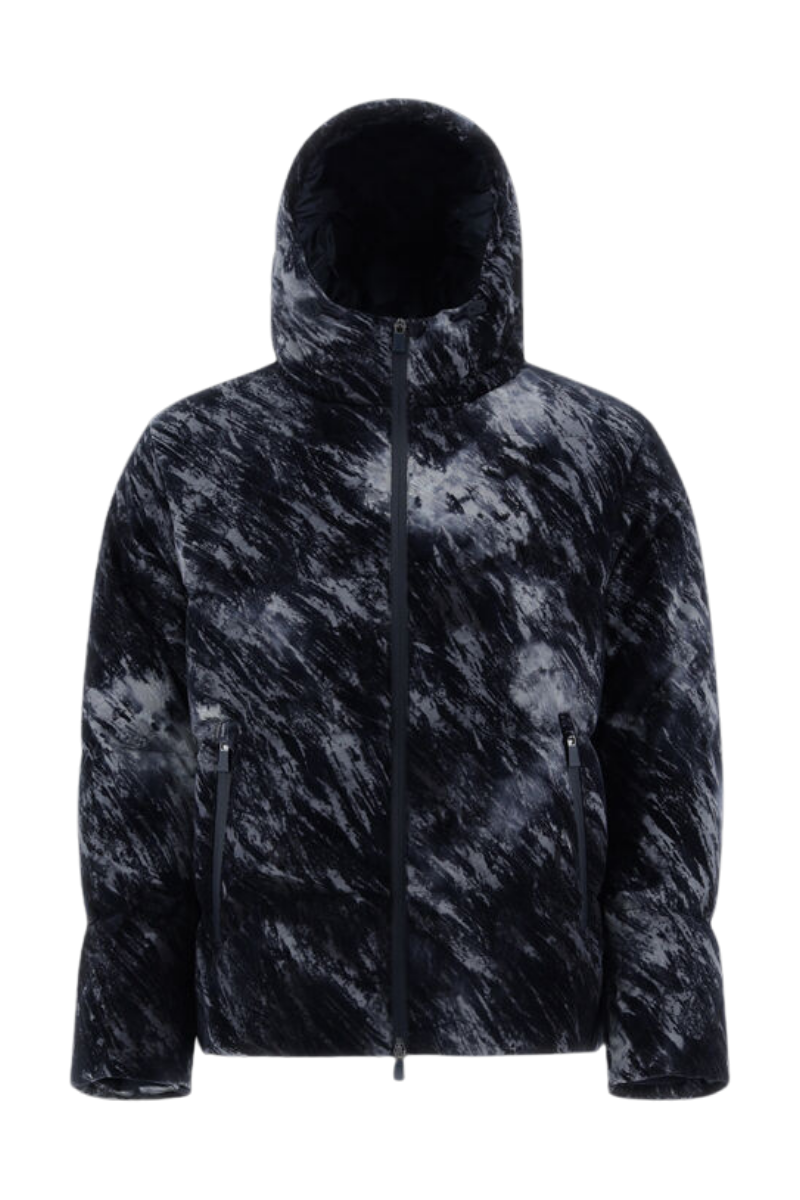 Herno 100% polyamide/nylon external layer down jacket in black