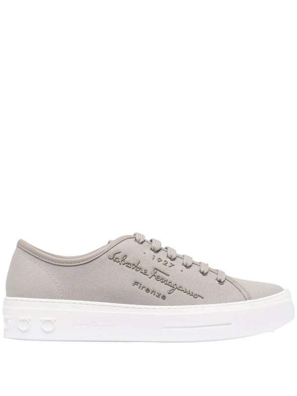 Ferragamo Canvas sneaker in gray