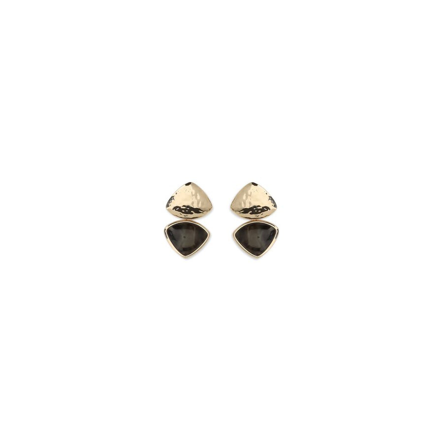 Gold Brass Earrings