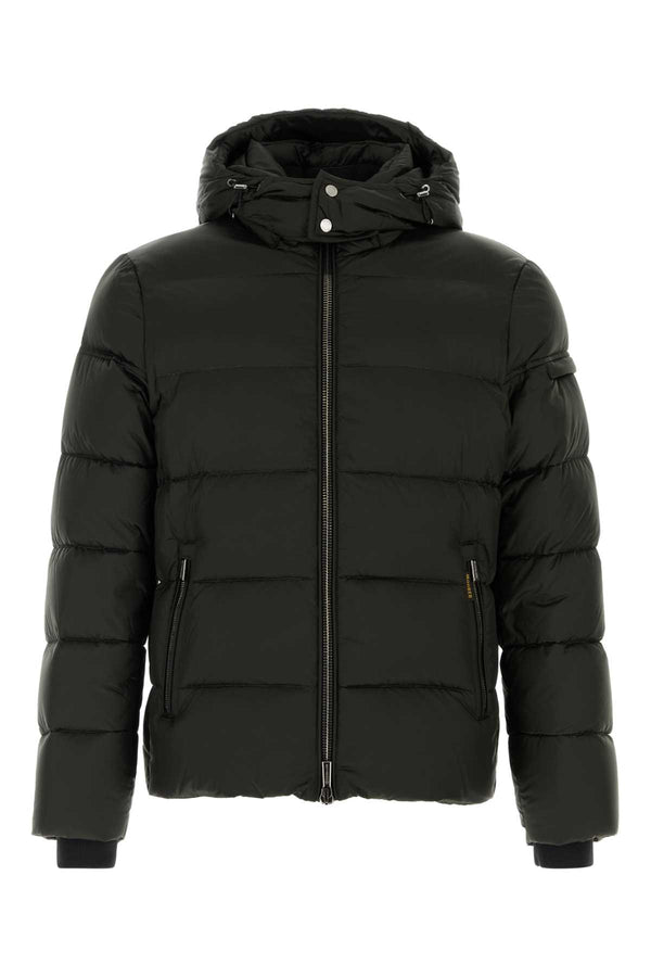 Dark Green Nylon Brett Down Jacket Giubbini