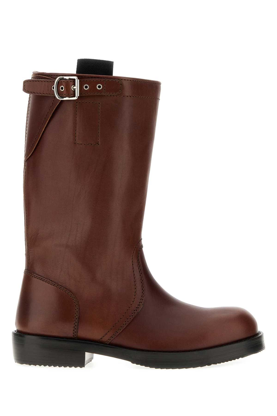 Chocolate Leather Boots Burgundy Sneaker