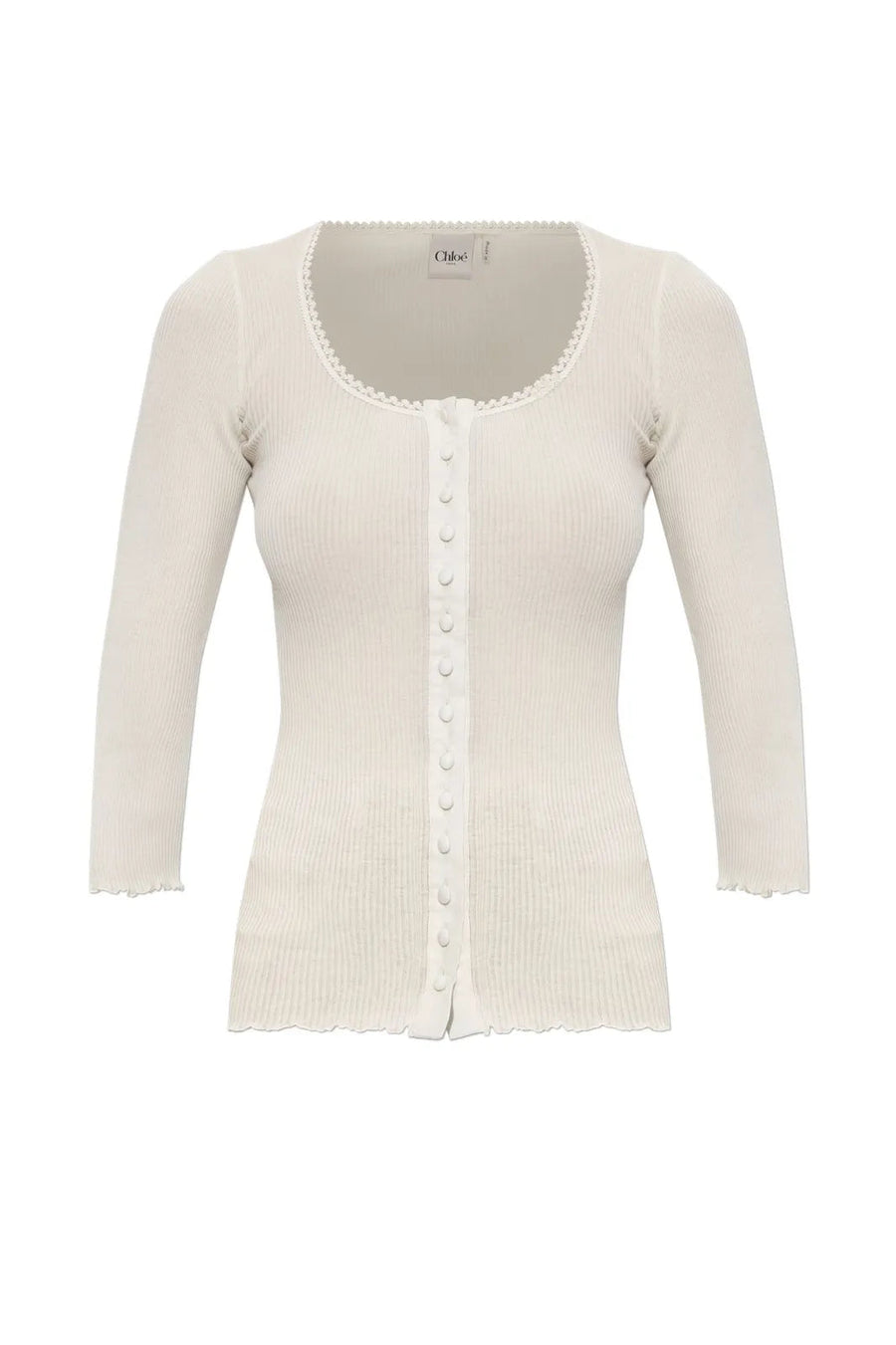 Chloé Cotton jersey bodysuit in white