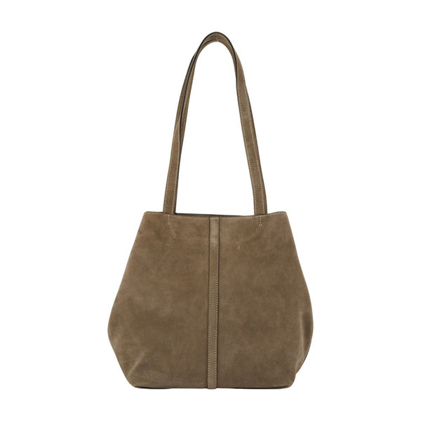 Vanessa Bruno cowhide shoulder bag in beige