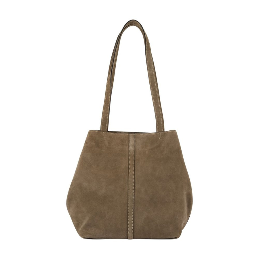 Vanessa Bruno cowhide shoulder bag in beige