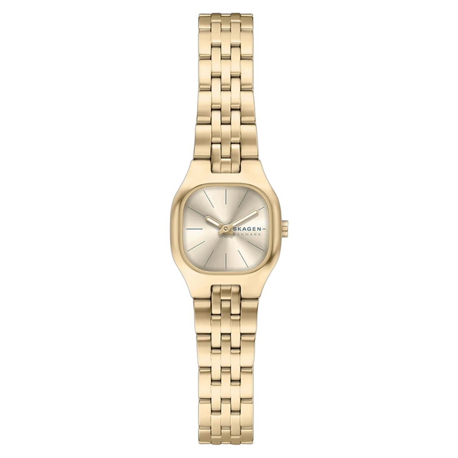 Skagen Stainless steel case watch in gold