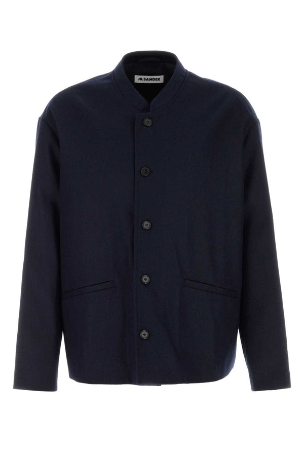 Jil Sander Tessuto Primario: 100% Lana - Fodera: 100% Viscosa - Fodera Tasche: 100% Cotone jacket in navy