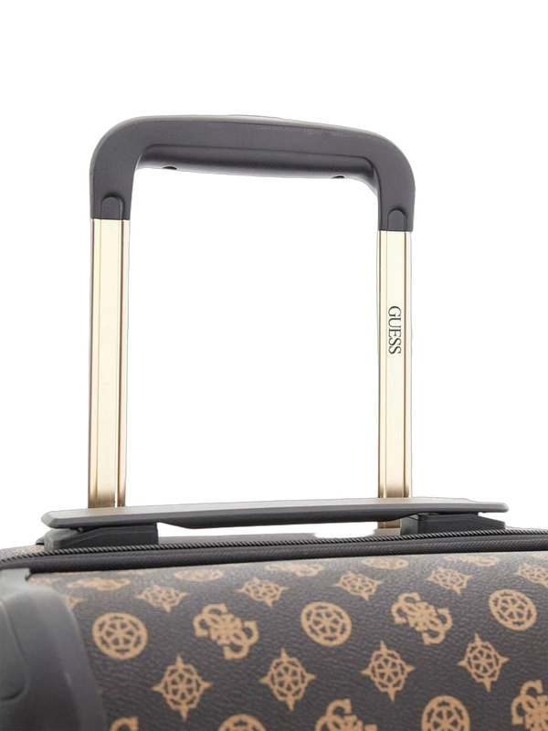 Guess 100% Polyurethane carry-on bag in brown