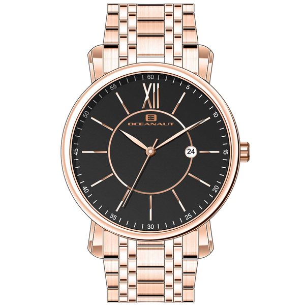 Oceanaut Stainless steel case watch in black