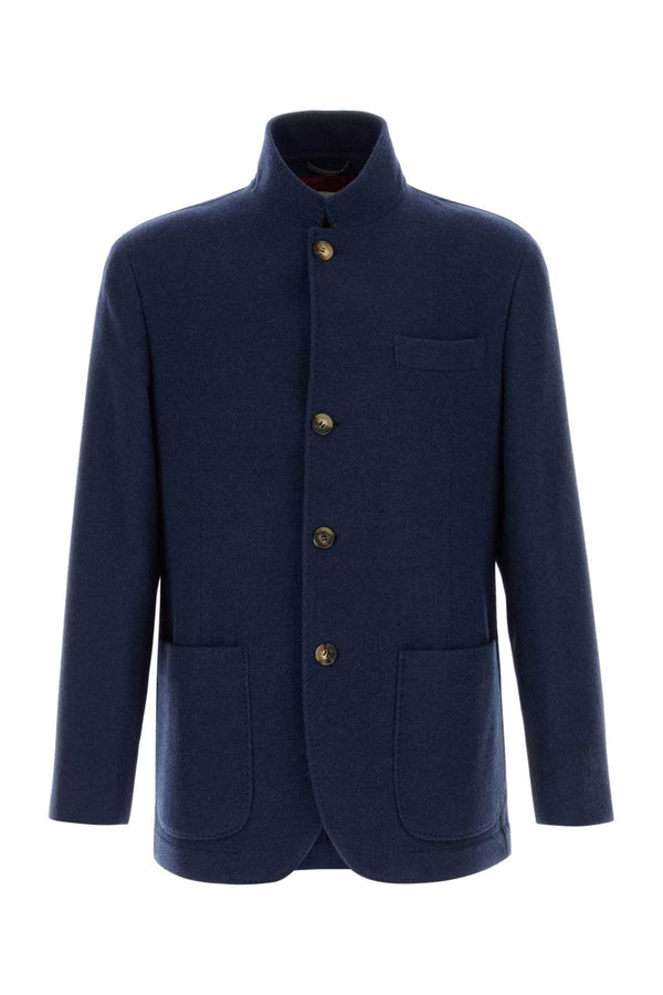 Brunello Cucinelli 100% Cashmere jacket in navy