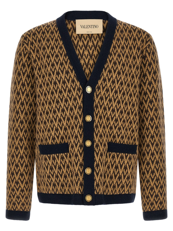Valentino Garavani 100% cashmere cardigan in camel