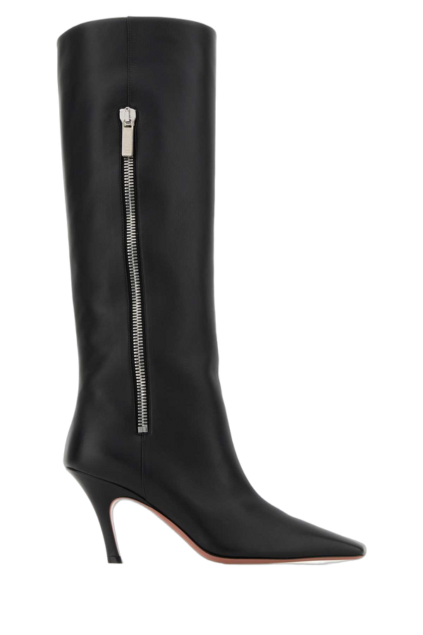 Amina Muaddi Exterior: 100% Calf boot in black