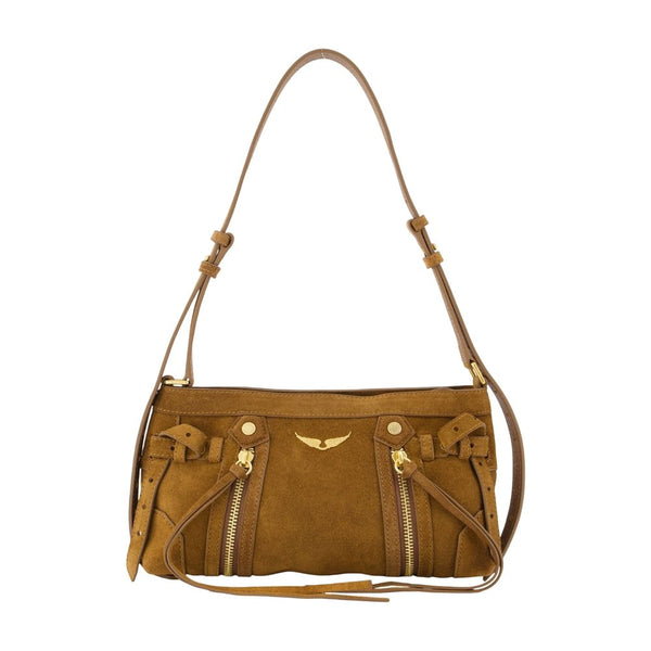 Sunny Rider Xs Shoulder Bag - Zadig & Voltaire Leather Brown Calfskin / Shoulder-hobo-bags