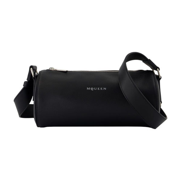 Alexander McQueen canvas crossbody bag in black