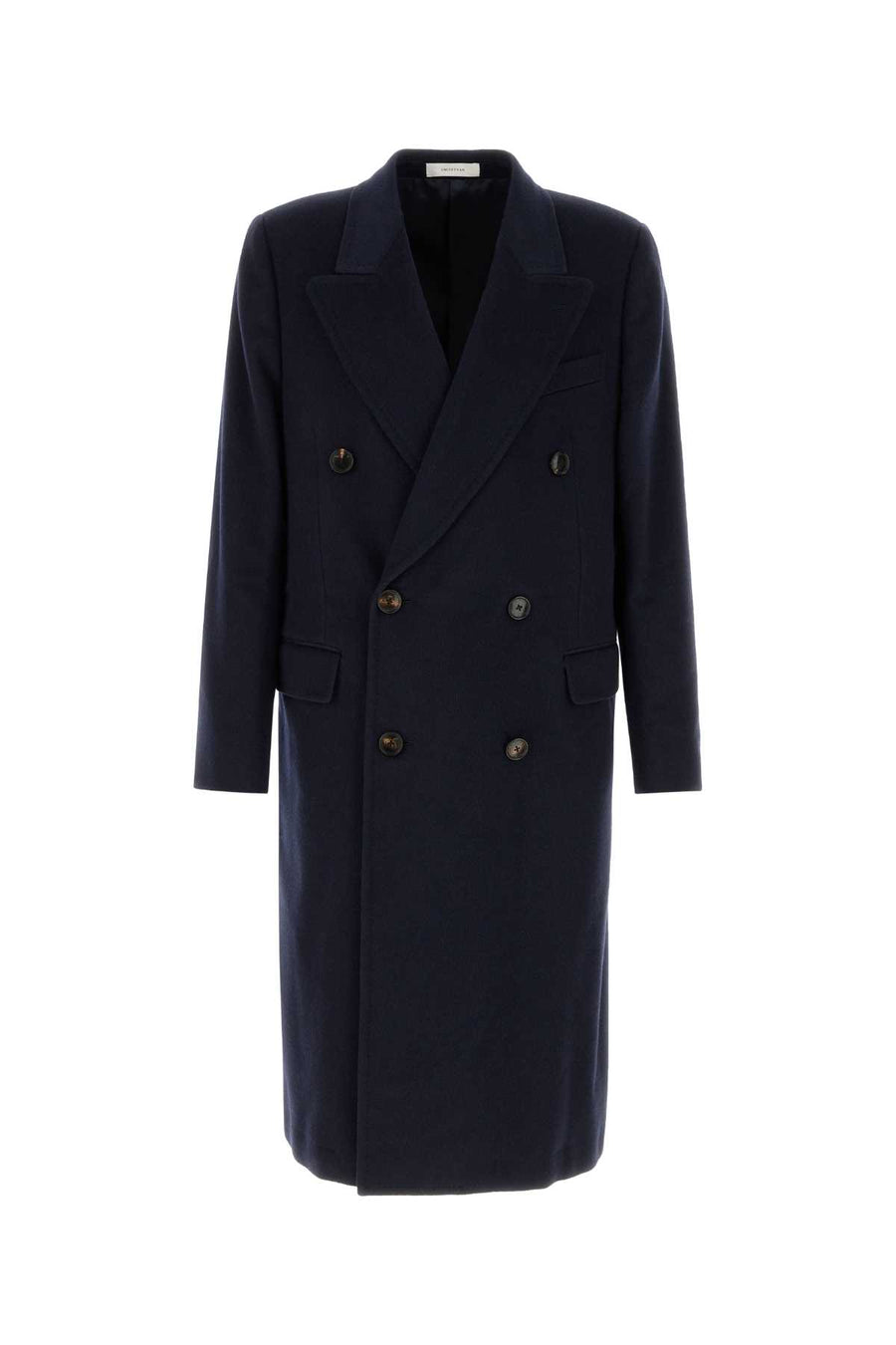 Navy Blue Cashmere Coat Darknavy Cappotti