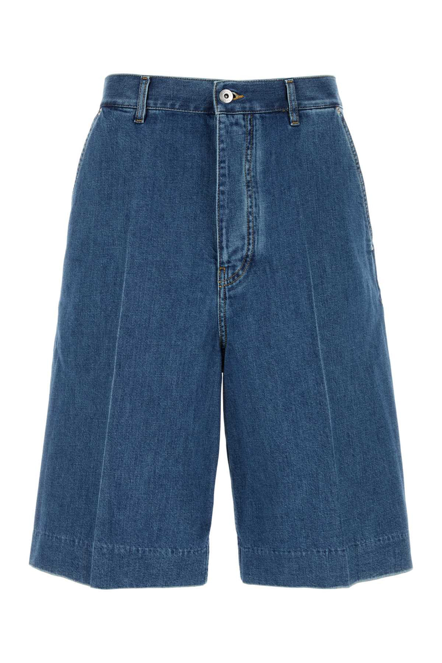 Bottega Veneta Denim 100% Cotton bermuda shorts in blue