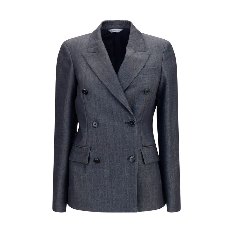 Balenciaga 100% Merino Wool Ovis Aries blazer in gray