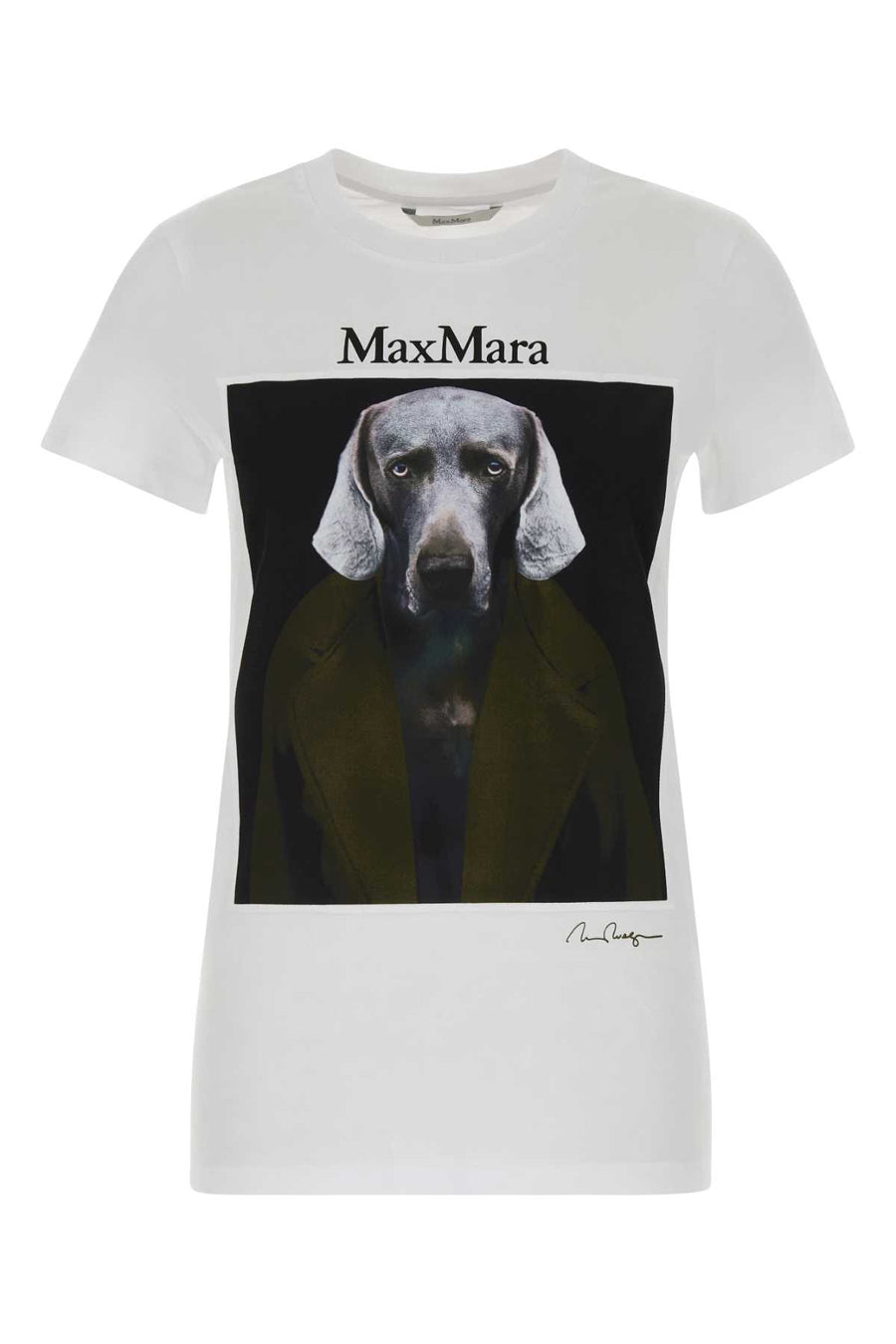 Max Mara 100% Cotton t-shirt in white