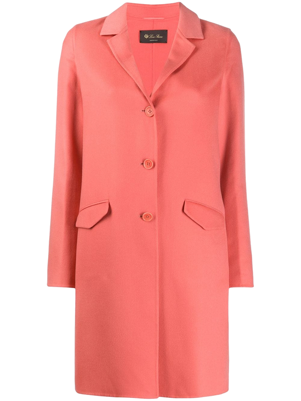 Loro Piana Cashmere blend coat in pink