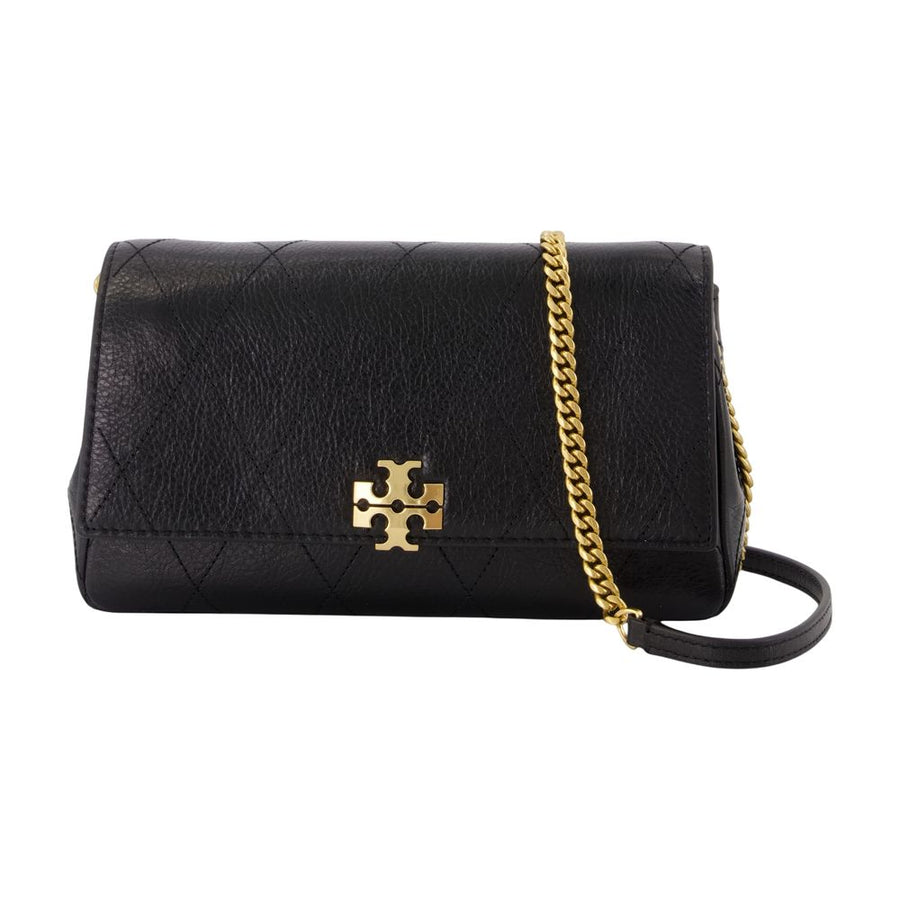 Charlie Wallet On Chain - Tory Burch Leather Black Calfskin Bags / Wallets-on-chain