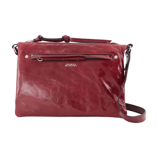 Isabel Marant Cowhide crossbody bag in burgundy
