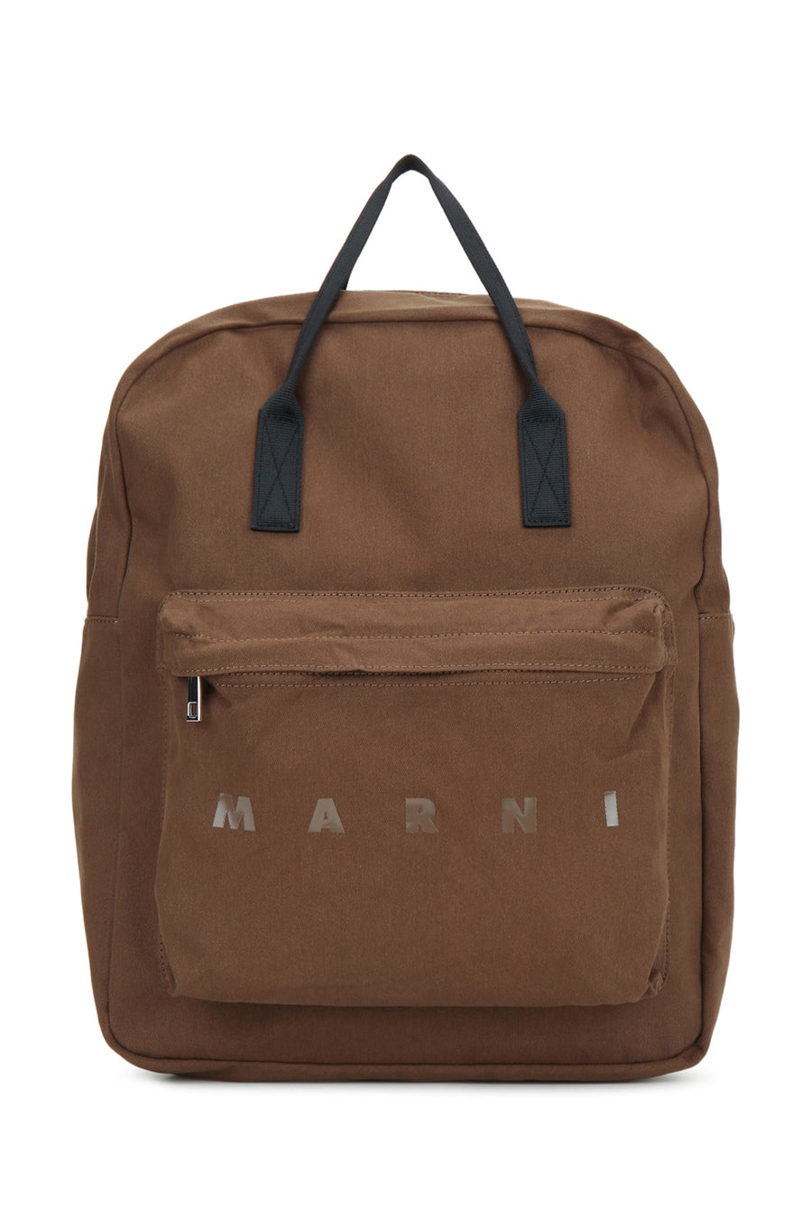 Marni Kids 100% cotton backpack in brown