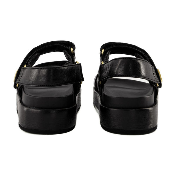 Tory Burch Lambskin sandals in black
