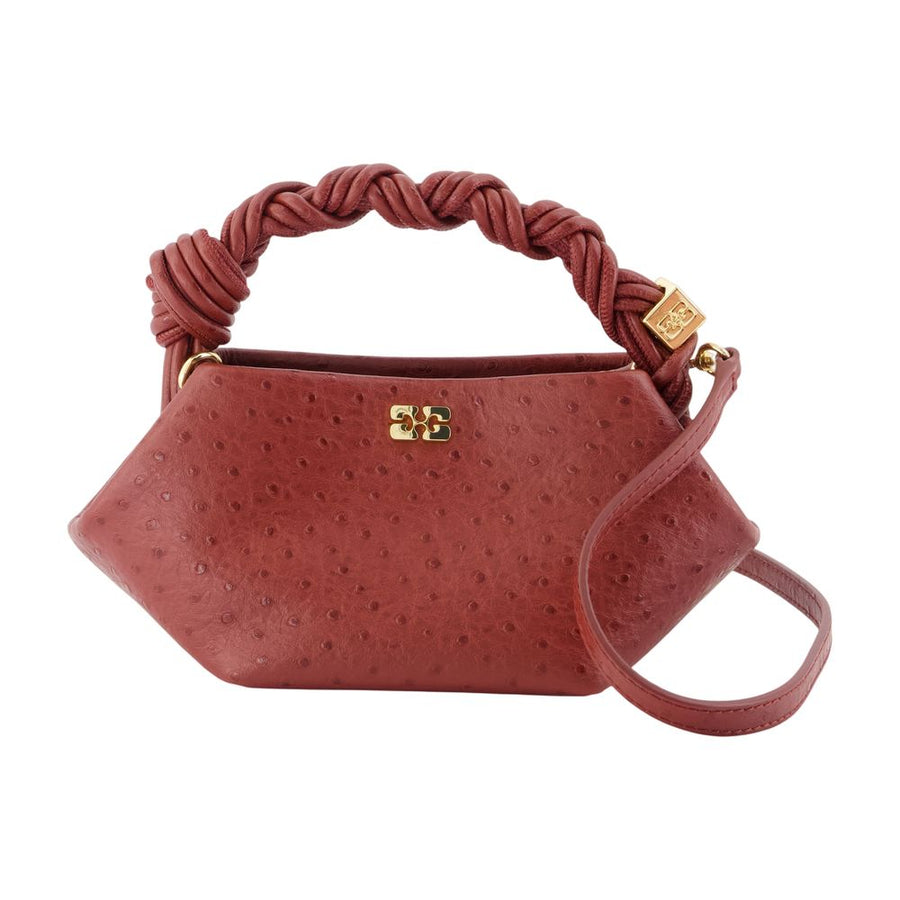 Ganni Synthetic mini bag in burgundy