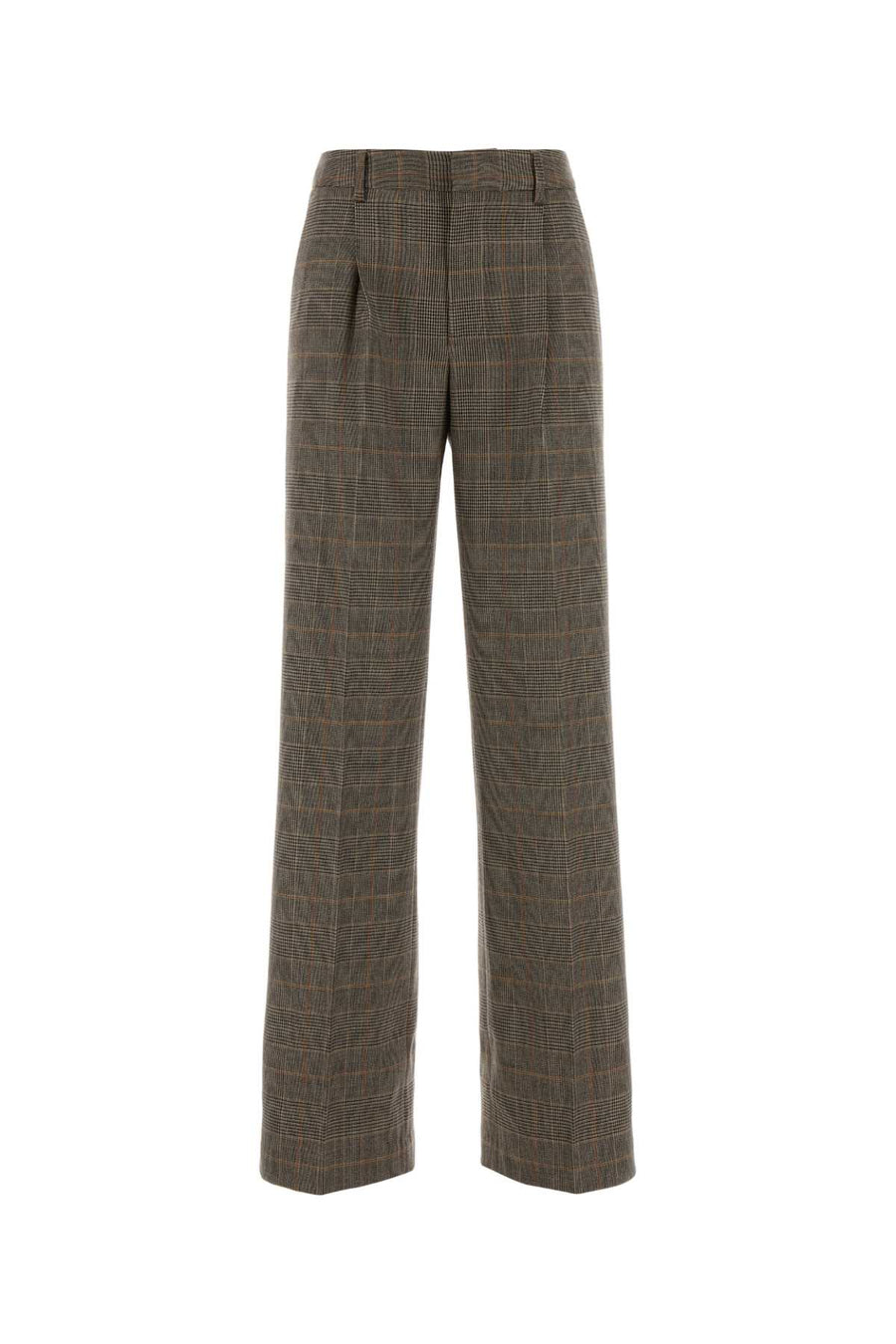 Embroidered Wool Blend Lola Pant Multimarrone Pantaloni