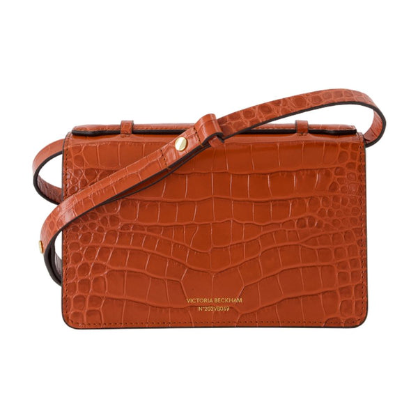 Victoria Beckham Calfskin crossbody bag in orange