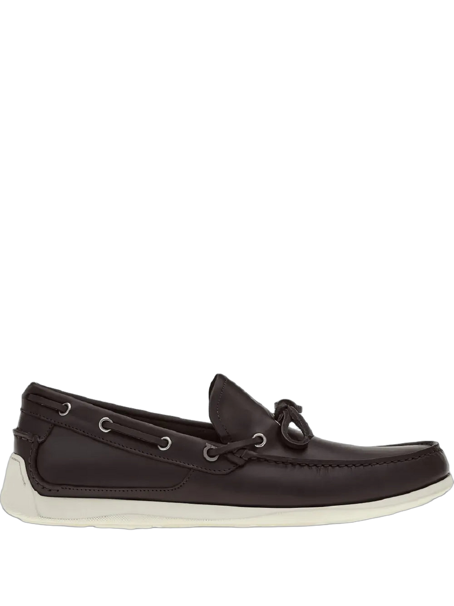 Ferragamo Leather upper loafer in brown