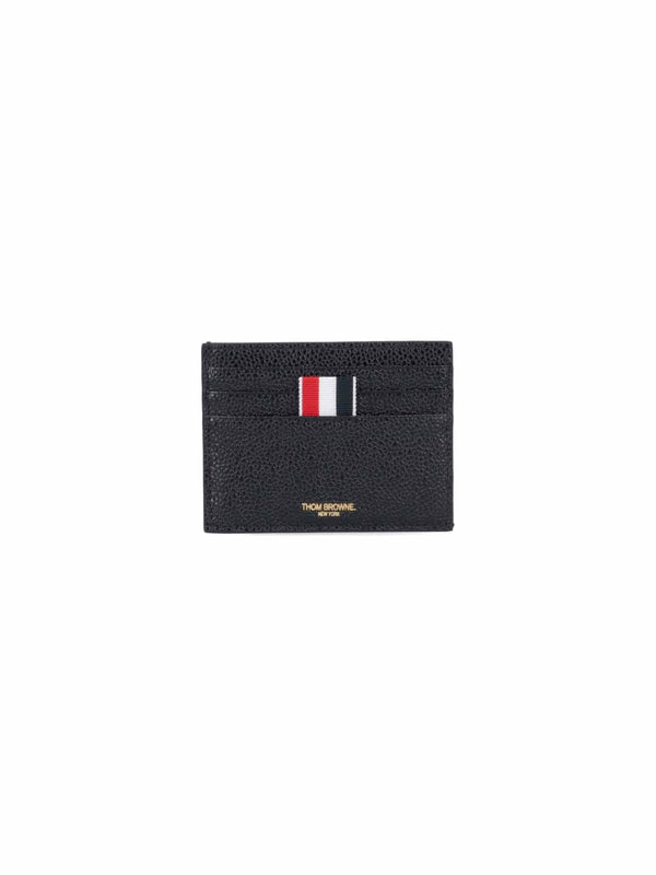 Thom Browne 100% Calf Grain Leather wallet in black