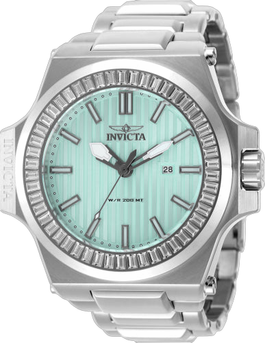 Invicta Stainless steel case watch in blue