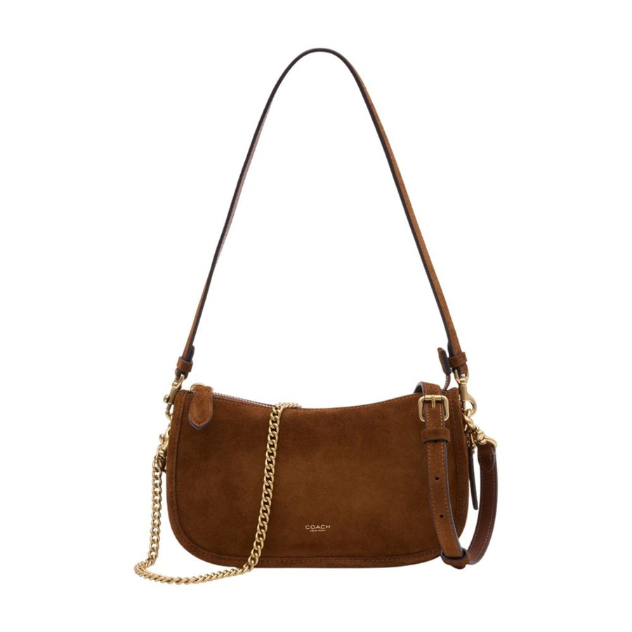 Coach cowhide crossbody bag in brown